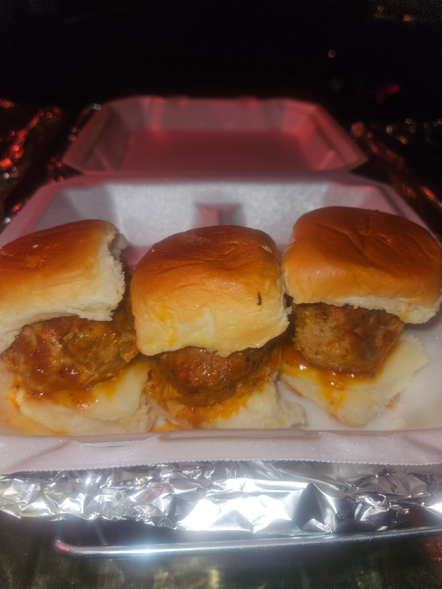 Meta Luna's Pop-up tonight: Creole seasoned meatball sliders on Hawaiian rolls